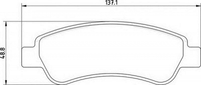 MAGNETI MARELLI 363710201655 -  Комплект тормозных колодок, дисковый тормоз